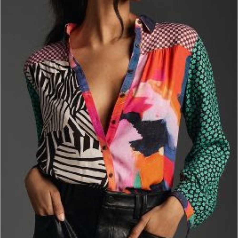 Anthropologie NWOT Paz buttondown shirt by Maeve